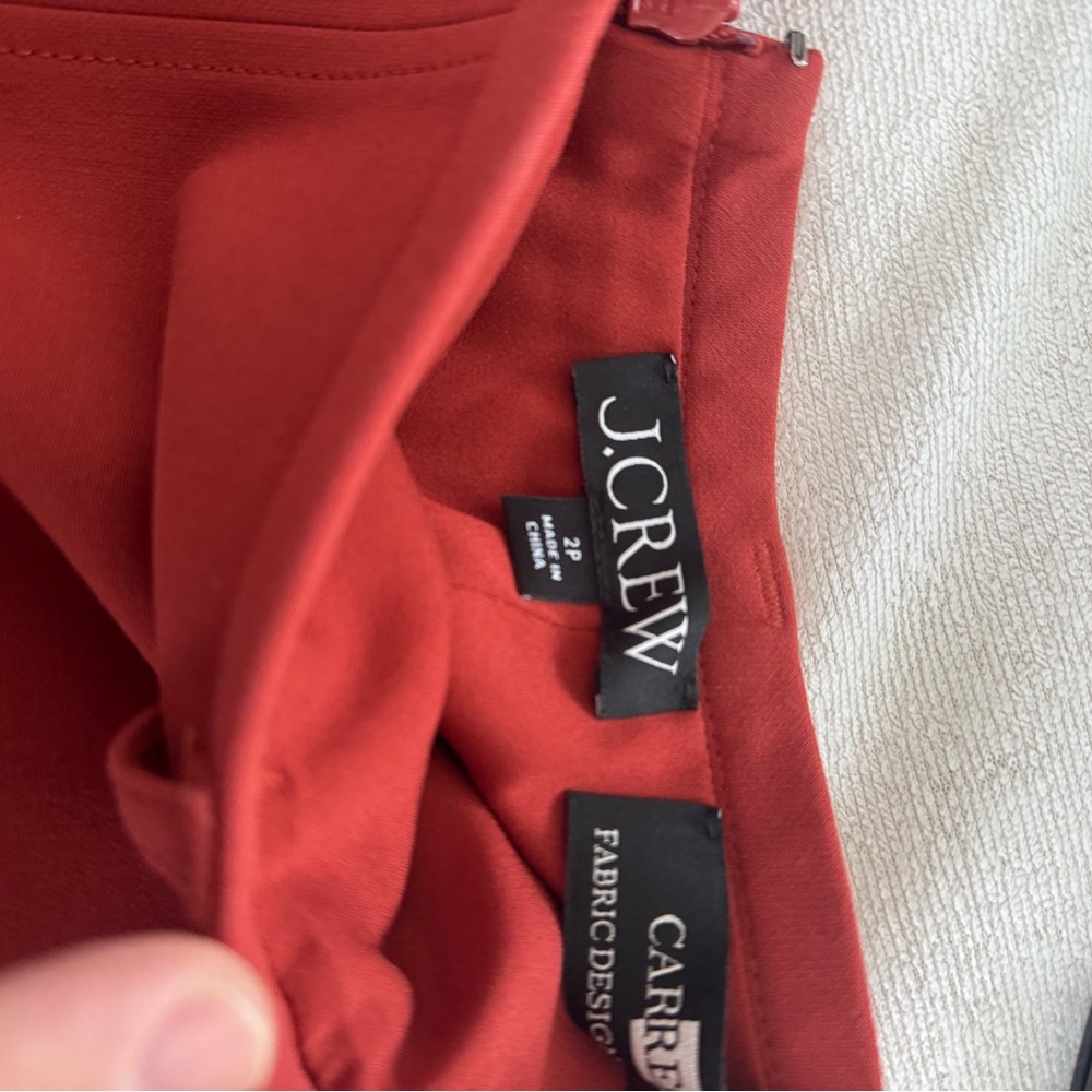 J. Crew Vibrant Red Skirt